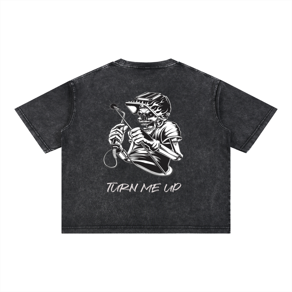 Mineral Wash Boxy Cotton T-Shirt