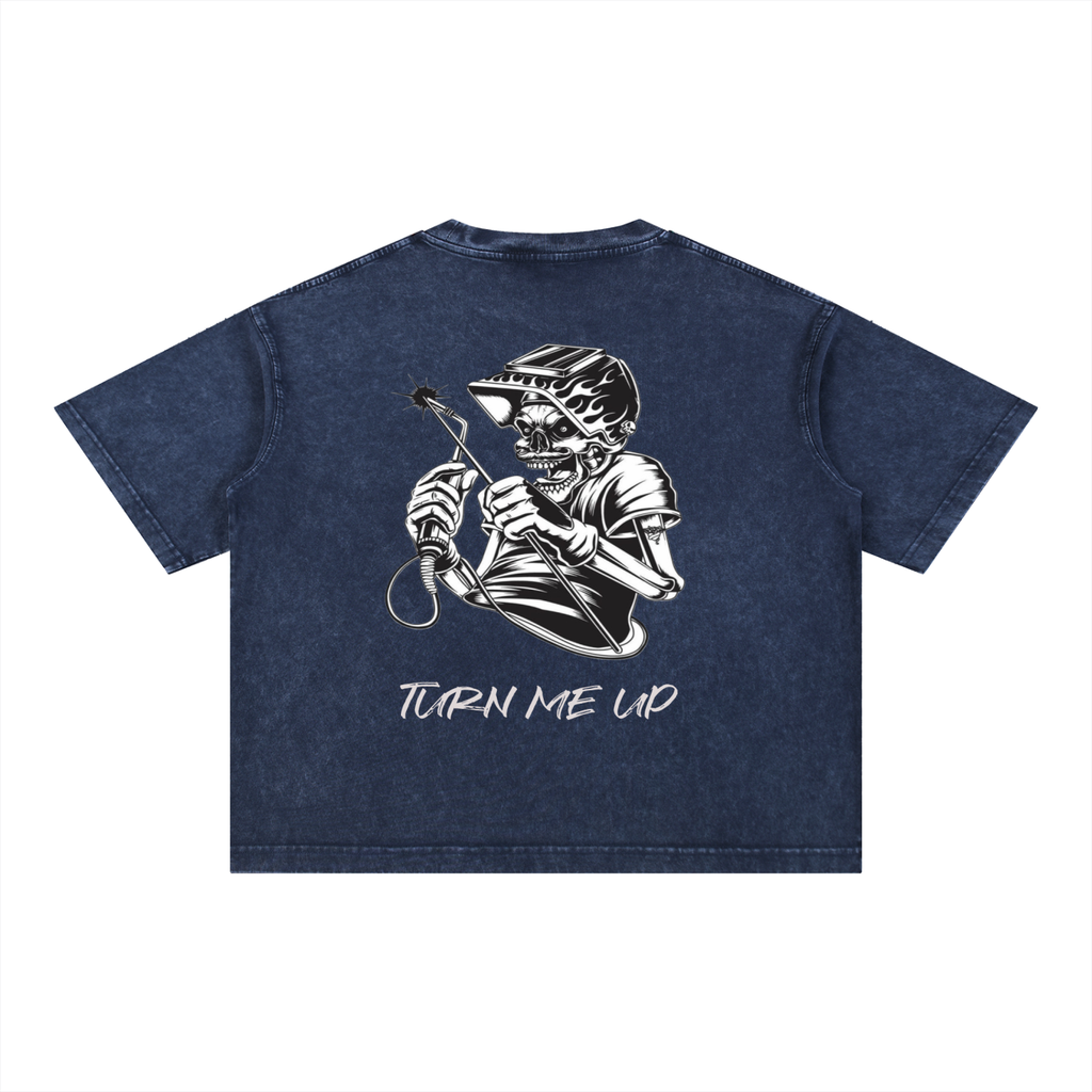 Mineral Wash Boxy Cotton T-Shirt
