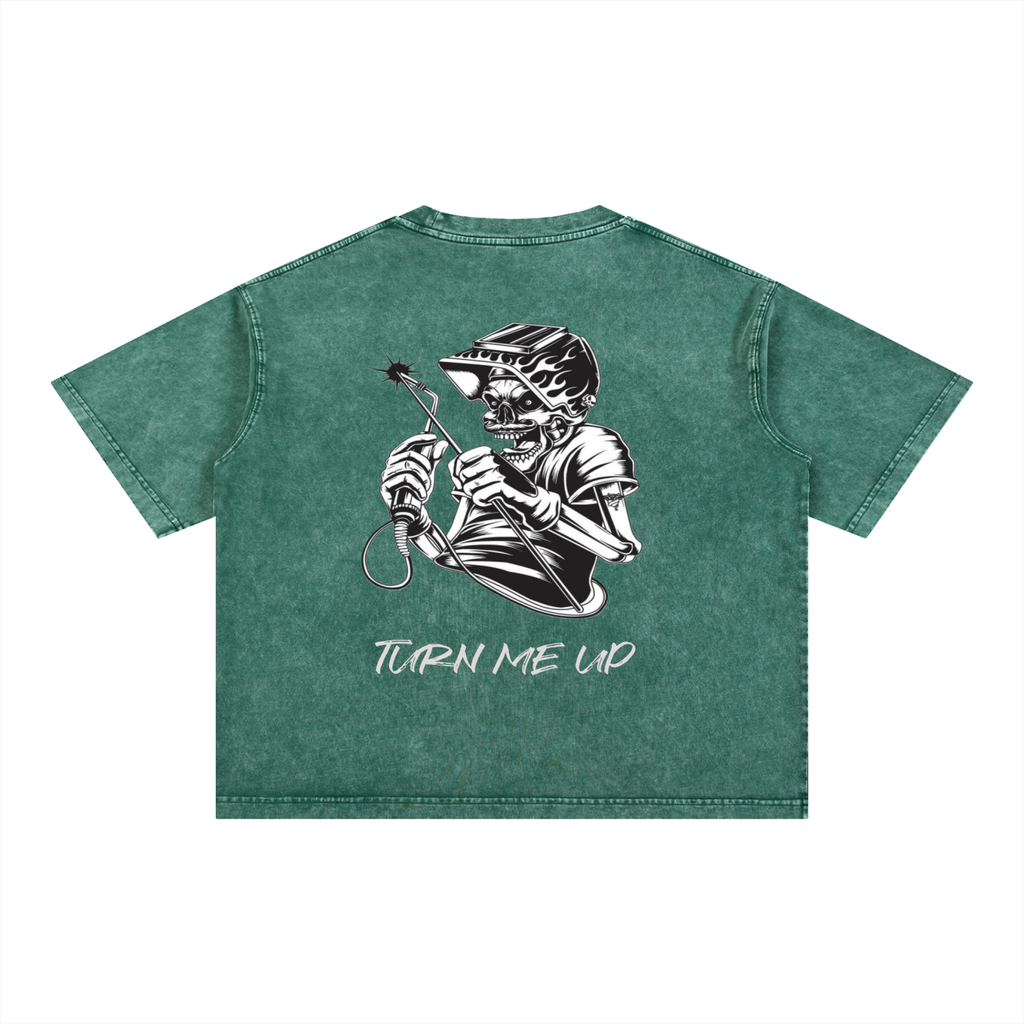 Mineral Wash Boxy Cotton T-Shirt