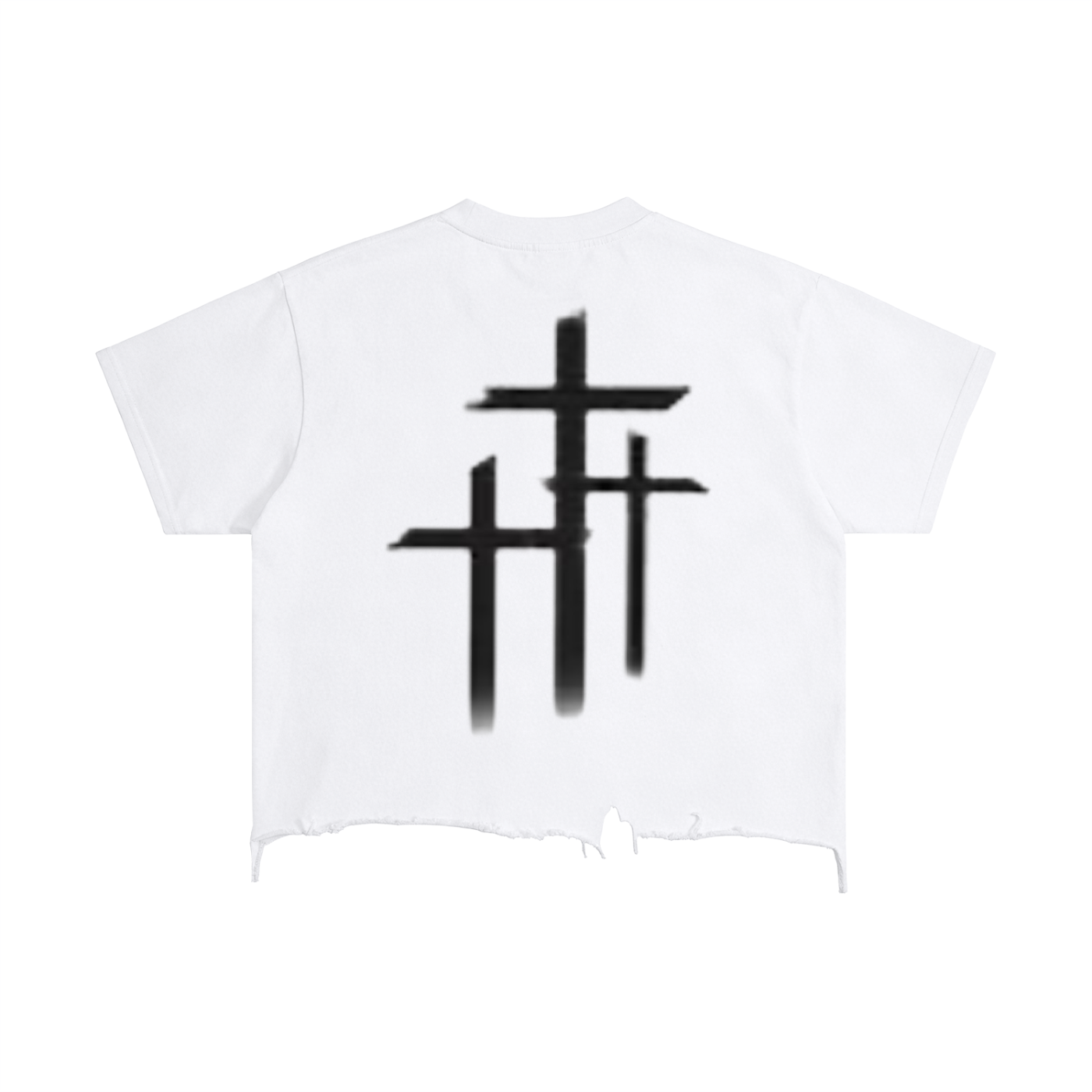 Vintage Wash Boxy Distressed Hem T-Shirt