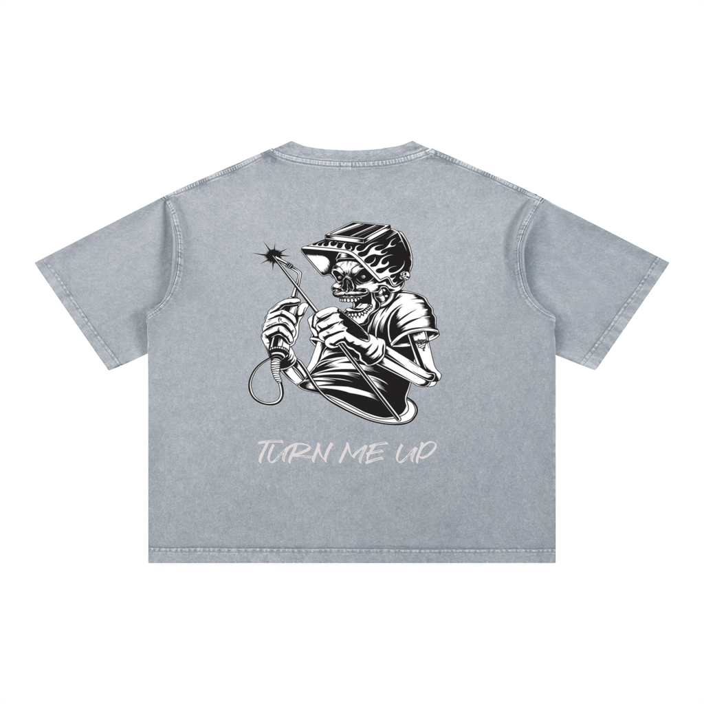 Mineral Wash Boxy Cotton T-Shirt