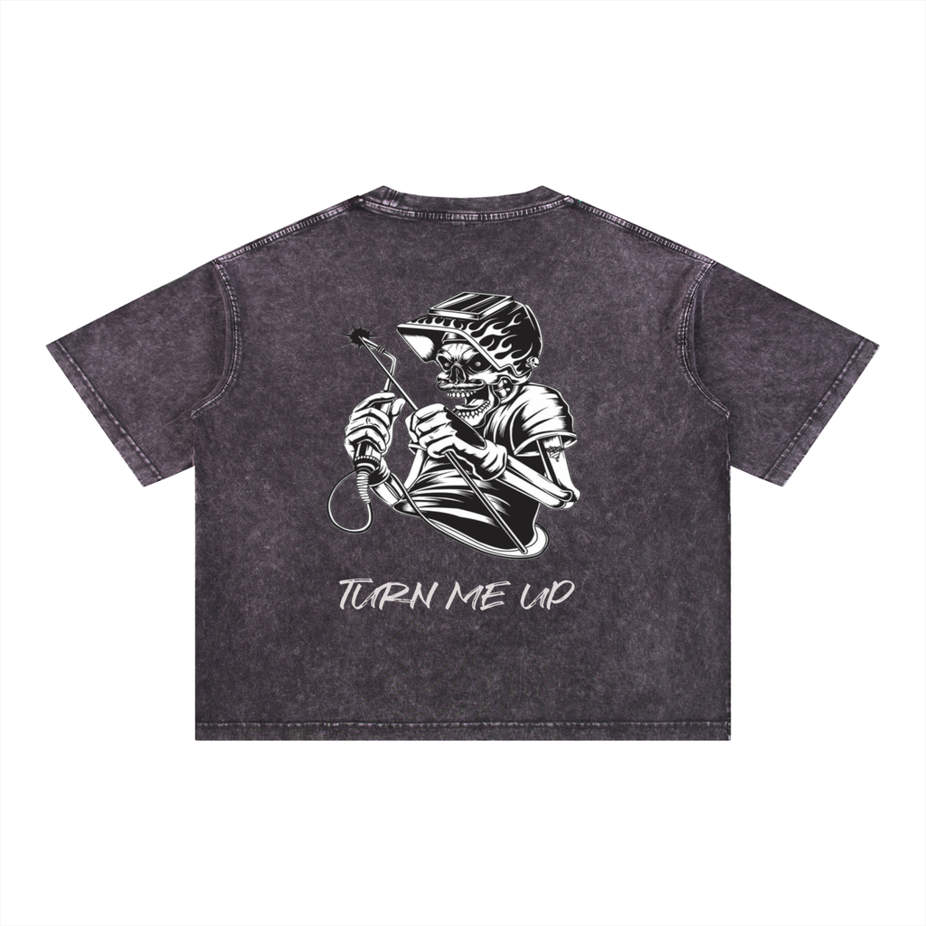 Mineral Wash Boxy Cotton T-Shirt